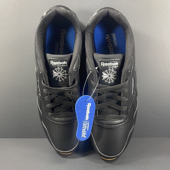 Reebok Classic Harman Leather Sneakers | Black (Men’s 8)(Women’s 9.5) - Picture 7 of 10